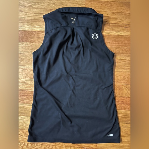 Puma Dry Cell Womens Tank Top Size S Black Sleeveless button - Picture 3 of 3